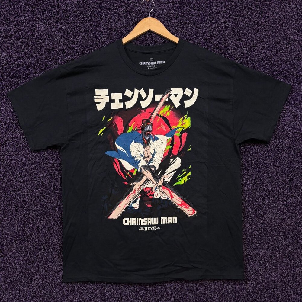 Chainsaw Man Anime T-Shirt Size Extra Large